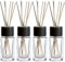 Whole Housewares Lufterfrischer für Zuhause mit Glasflasche und Schilfrohrstäbchen - 5x12 cm Raumerfrischer und Raumduft Stäbchen - Duftzerstäuber für Bad, Wohnzimmer, Büro