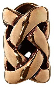 NKlaus Set 2x Nemetona-Bartperle, Haarschmuck und Lockenperle aus Bronze