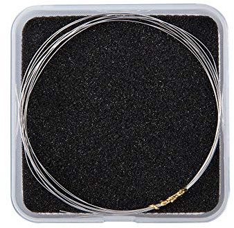 PH PandaHall 0.3mm Argento 925 filo tondo Argento filo metallico per gioielli Artigianato Artigianato, 2m / scatola