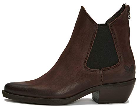 Felmini - Scarpe Donna - Innamorarsi Com El Paso B917 - Stivaletti Chiusura Lampo - in Pelle Genuina - Marrone - 39
