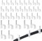 400Pcs Cable Clips, Cable Clips White 4mm 6mm 8mm 10mm, Used for ethernet Cable, Telephone line, TV Cable (White-4/6/8/10mm)