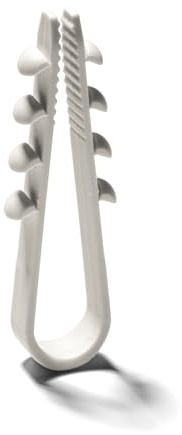 Schnabl Schlaufendübel 50 Stück 6mm-20mm Spannbereich – Hochwertige Dübelklemmschelle aus UV-beständigem Plastik – Kabelschellen für Oberputzinstallation – Kabel Befestigung für Wand