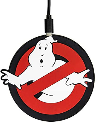 Numskull Official Ghostbusters Wireless Charger Pad - 10W Fast Qi Charger for all Qi Wireless devices