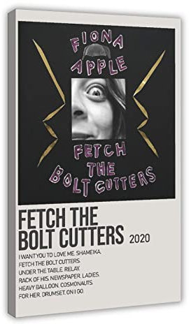 Fetch The Bolt Cutters by Fiona Apple Music Sänger Poster Cover 1 Leinwand Poster Schlafzimmer Dekor Sport Landschaft Büro Zimmer Dekor Geschenkrahmen 50 x 75 cm