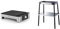 WMF Lono Tischgrill Quadro, Elektrogrill mit kompakter Grillfläche, spülmaschinenfest, 1250 W & Standfuß, Zubehör für alle Grills der WMF Master Grill, 72 cm hoch, cromargan matt/silber