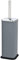5L Slim Pedal Bin Square Toilet Brush Holder Bathroom Set Rectangular Removable Bucket Trash Recycling Bin (Grey Brush Holder Only)