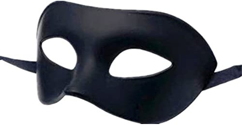 Maskerade-Maske für Herren, Damen, griechisch, venezianisch, Maskenmaske, halbes Gesicht, mythologisch, griechischer Stil, geeignet für Halloween, Weihnachten, Mardi Gras Party, Schwarz, 1 Stück