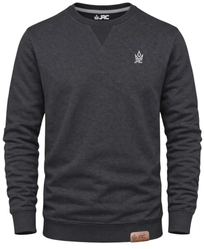 JRC Herren Fleece Sweatshirts und Pullover mit Rundhalsausschnitt, Rundhals Langarmpullover für Sport und Arbeitskleidung
