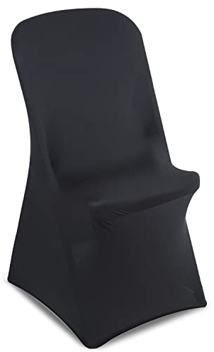 Green Blue GB373 Stuhlhusse Stretch Stuhlüberzug Stuhlbezug Hussen Elastisch Passend für GB375 Stühle 88 x 50 x 45 cm (1, Schwarz)