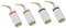 PATIKIL Flex Pin Banana Plugs Gold-Plated Insulated Red Black for Speaker Wires, Sound Systems, Video Receivers, Home Theater Pack of 4