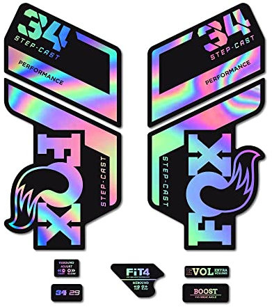 Adesivi compatibili con forcella bici Fox Float 34 SC formance 2022