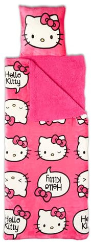 Northwest Unisex-Erwachsene Slumber Bag Hello Kitty Silk Touch Sherpa Schlummersack, Pink Pride, 27 x 56