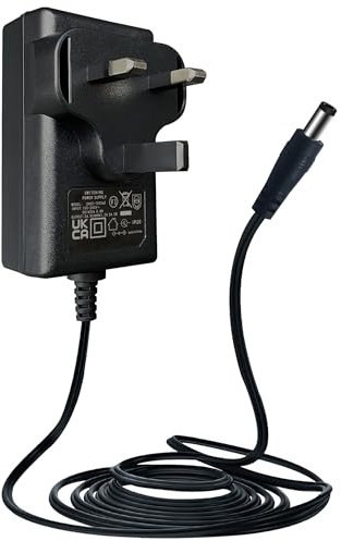 ANLINK 24V 1A/1000mA 1.8M Long Power Supply Adapter, AC 100-240V to DC 24V 1A 24W Switching Adapter Wall Transformer Plug for LED Strip Light, Massage Gun, Humidifier and More,UKCA Certified