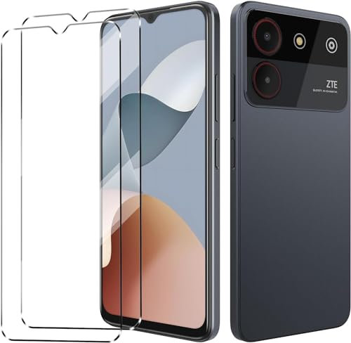[2 Stück] Schutzglas kompatibel mit ZTE Blade A54 Panzer Schutzfolie Verbundglas Displayglas Echt Hart Tempered Glass 9H Härte Glas