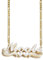 MeMeDIY Double Plated Personalized Name Necklace - Two Tone Gold & Silver Heart Name Plate Pendant Necklace - Women's Dainty Jewelry Gift - 14-22 Chain