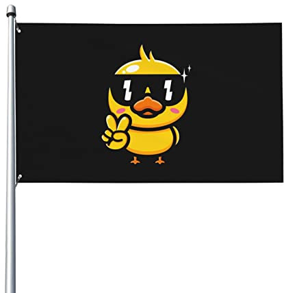 Aliment Cute Cool Duck Flag 3x5 Feet Outdoor Garden Decoration Banner Indoor Family Holiday Fashion Party Decoration Flags