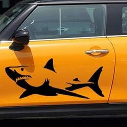 Hai Fisch Raubfisch 60cm Autoaufkleber,Wandtattoo, Aufkleber, Waschanlagenfest, Profi-Qualität, Decal,Sticker