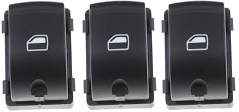 RINKTEEA Fensterheber-Steuertaste Für A4 B6 Für A4 B7 Auto Elektrische Fensterheber Schalter Taste 8E0959851B(3 Buttons)