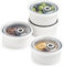 MISSYSSIM 16 oz Creme Brulee Ramekins Oven Safe, Small Souffle Ramekin with lid, Mini Porcelain Ramekins Set with Covers, Small Ceramic Baking Dish Set of 4