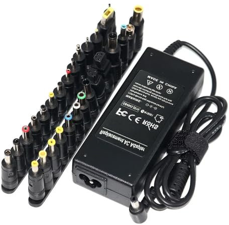 KUWUNG 90W Universal Laptop Charger UK Compatible, Laptop Chargers & Power Supplies for HP Dell Acer Asus Lenovo Samsung Sony Toshiba Laptop Charger Chromebook Power Supply Cord with 28 Tips