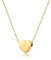 KENYG S925 Silver A-Z Capital Initial Heart Pendant Adjustable Necklaces for Women Girls Lady for Christmas Birthday Graduation Choker Gold Tiny Necklaces Fashion Jewellery (A)