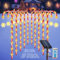HELESIN 10 Stück Zuckerstangen Weihnachtsdeko Außen Längere Solar LED Zuckerstangen Weihnachtsbeleuchtung mit Funkelnde Schneeflocke, Fernsteuerung, 8 Modi Zuckerstange für Garten Weihnachten Deko