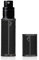 muilsae AB00BK Atomizador de perfume de cuero frasco de perfume recargable portátil y de bolsillo Relleno de fondo adecuado para viajes y vacaciones cumpleaños y aniversario, 5 ml (negro)