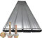 WJYWX Dachplatten, Dachziegel, Profilblech, Trapezblech, Dachblech, Blech, Wellblech, Werkzeugschuppen, pulverbeschichteter Stahl, grau (120 x 90 cm)