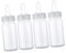 GREENADSCAPE 4er Set Einweg Babyflaschen Für Neugeborene Mit 100ml Transparente Kunststoffflasche Für Babys Von 0 3 Monaten Praktische Nuckelflasche Für Milch Und äuglingsnahrung