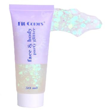 Shirene Paillettes Corps,50ml Paillettes Visage,Paillettes,Mermaid Sequins Body Glitter Body Gel Festival Glitter Gel Paillette Cheveux pour Festival Fête Noël Pâques Maquillage Décoration
