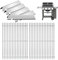 WEBROIL 66095 Griglie e barre aromatizzanti 66032 per Weber GS4 Genesis II/LX 300 Series, parti per griglia Genesis II S-310, E-330, E-310, S-330, S-335, E-345, SE-310, griglie in ghisa per Weber