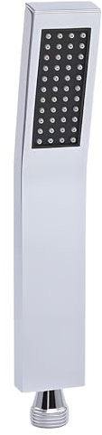 VZU Duschköpfe, Duschkopf Klein, Hochdruck Wassersparend Duschkopf Handbrause mit 304 Edelstahl, Selbstreinigender Silikon Düse, Badezimmer Duschkopf Mit Anti-Kalk-Düsen, Silber