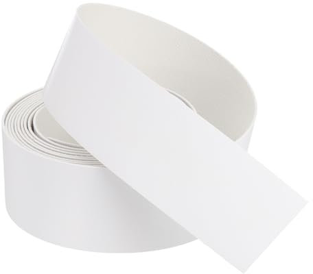 sourcing map White Edge Banding 10 ft x 1-3/4 Inch Veneer Tape Pre-glued Flexible Plywood Edge Banding with Hot Melt Adhesive for Furniture Restoration