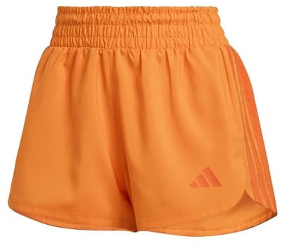 adidas Women's Pacer Workout Shorts mit hohem Bund aus gewebtem Material