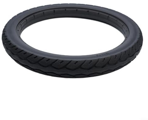 Fauhapyway Neumático de bicicleta de 16 pulgadas, resistente, sólido, no neumático, a prueba de pinchazos, repuesto de rueda de bicicleta, neumáticos de bicicleta negros
