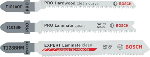 Bosch 15x PRO Laminate Set, 15 pcs | for Hardwood, Parquet, 113 x 50 mm,