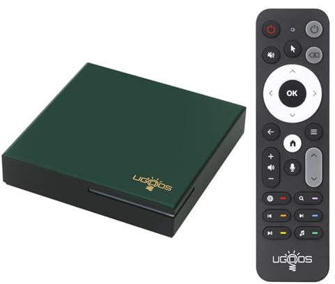 Ugoos SK4 PRO TV Box Android 14.0 Amlogic S905X5M-K 4 GB di RAM 64 GB di ROM Dual WiFi 2.4G/5G Ethernet 100M USB 2.0 BT5.4 Supporto HEVC H.265 AV1 VP9 4K HDR Box