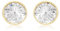 CARISSIMA Damen 9k (375) Gelbgold 6 mm Rund Cubic Zirkonia Poliert Ohrstecker 1.57.4373