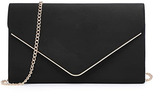Dasein Women Faux Suede Evening Clutch Bags Formal Party Clutches Wedding Purses Cocktail Prom Clutches