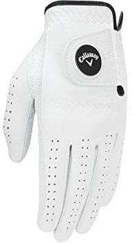 Callaway Opti Flex Damen-Handschuh, Weiß, Größe S, auf der rechten Hand getragen