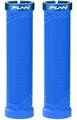 Funn Hilt MTB Lenkergriffe mit einfachem Verriegelungssystem, leicht und ergonomisch, mit einem Innendurchmesser von 22 mm, einzigartige Fahrradlenkergriffe mit Muster (Blau)
