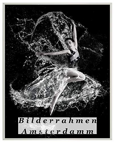Homedecoration Bilderrahmen Amsterdam Weiß 24x34 cm Kunststoffrahmen mit Kunstglas 1mm bruchsicher glasklar