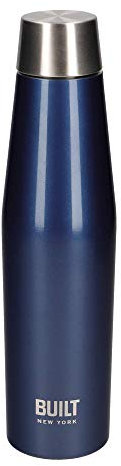 Built Perfect Seal Leakproof Insulated Water Bottle, Stainless Steel, 540 ml, Navy