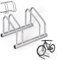 MONZANA® Fahrradständer für 2 Fahrräder 37cm Radabstand 30-65mm Reifenbreite rostfreier Stahl selbstsichernde Schrauben Boden oder Wandmontage Mehrfachständer Fahrradhalter Aufstellständer Radständer