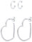 Elli Ohrringe Damen Creolen Earcuff Herz Liebe Minimal in 925 Sterling Silber