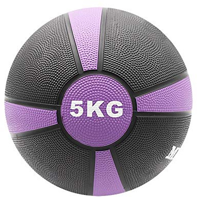 Softee Equipment Medizinball New 5 kg, Violett Schwarz