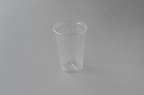 3000 Stück Trinkbecher, 0,2l transparent Einweg Becher Plastikbecher Ausschankbecher Kunststoffbecher Kaltgetränkebecher