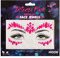 Moon Glow Bijoux de visage au néon UV par Joyaux du corps du visage du festival, autocollants de maquillage en cristal pailleté, bijoux de tatouage temporaire, rose, 1 pièce (paquet de 1)