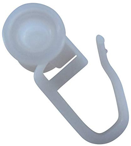 rewagi U - Faltenrollen, Röllchen für U - Schiene, Gardinenhaken, Faltenlegehaken WRO (25 Stück)