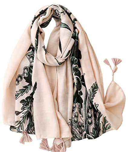 FAIRYGATE Schal Pink Damen Tuch mit Muster Hochwertiger Schals & Tücher für Damen Mädchen Halstuch tuchschal weicher Schal für Sommer Herbst und Winter 63103